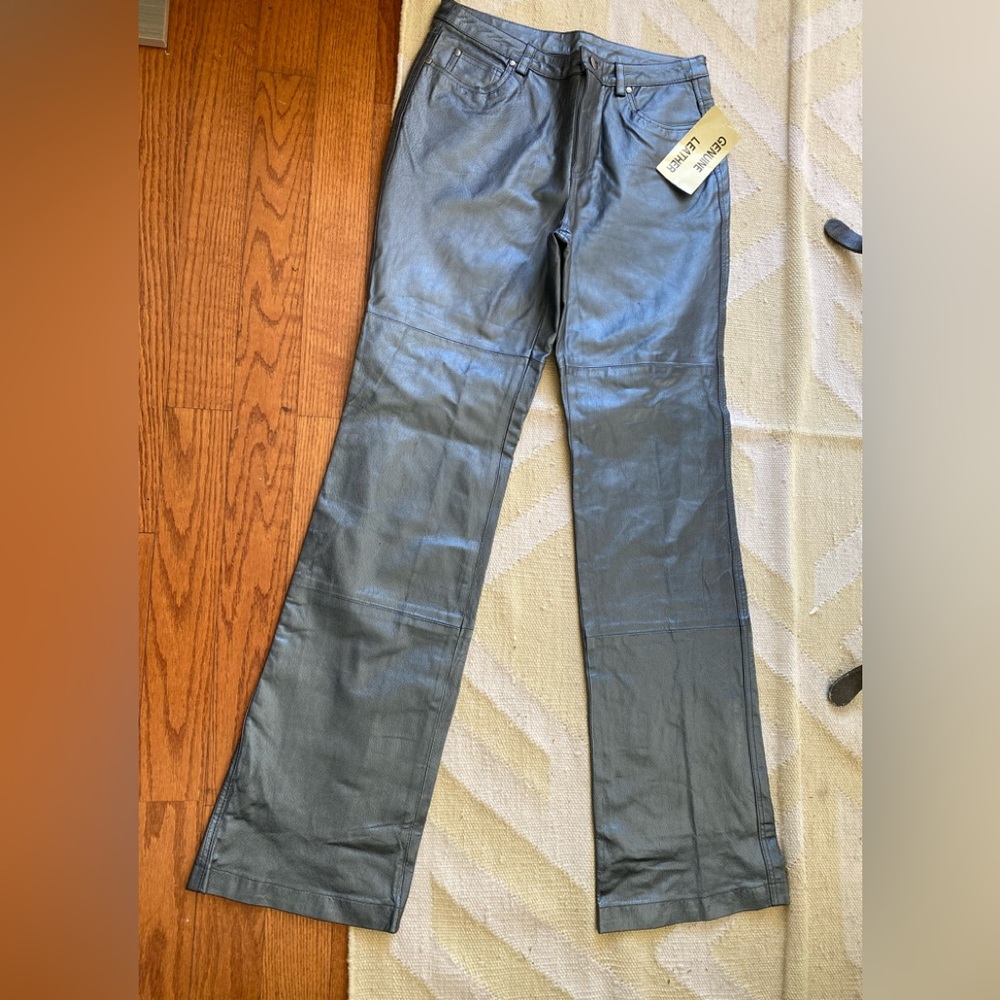 Metro style leather pants